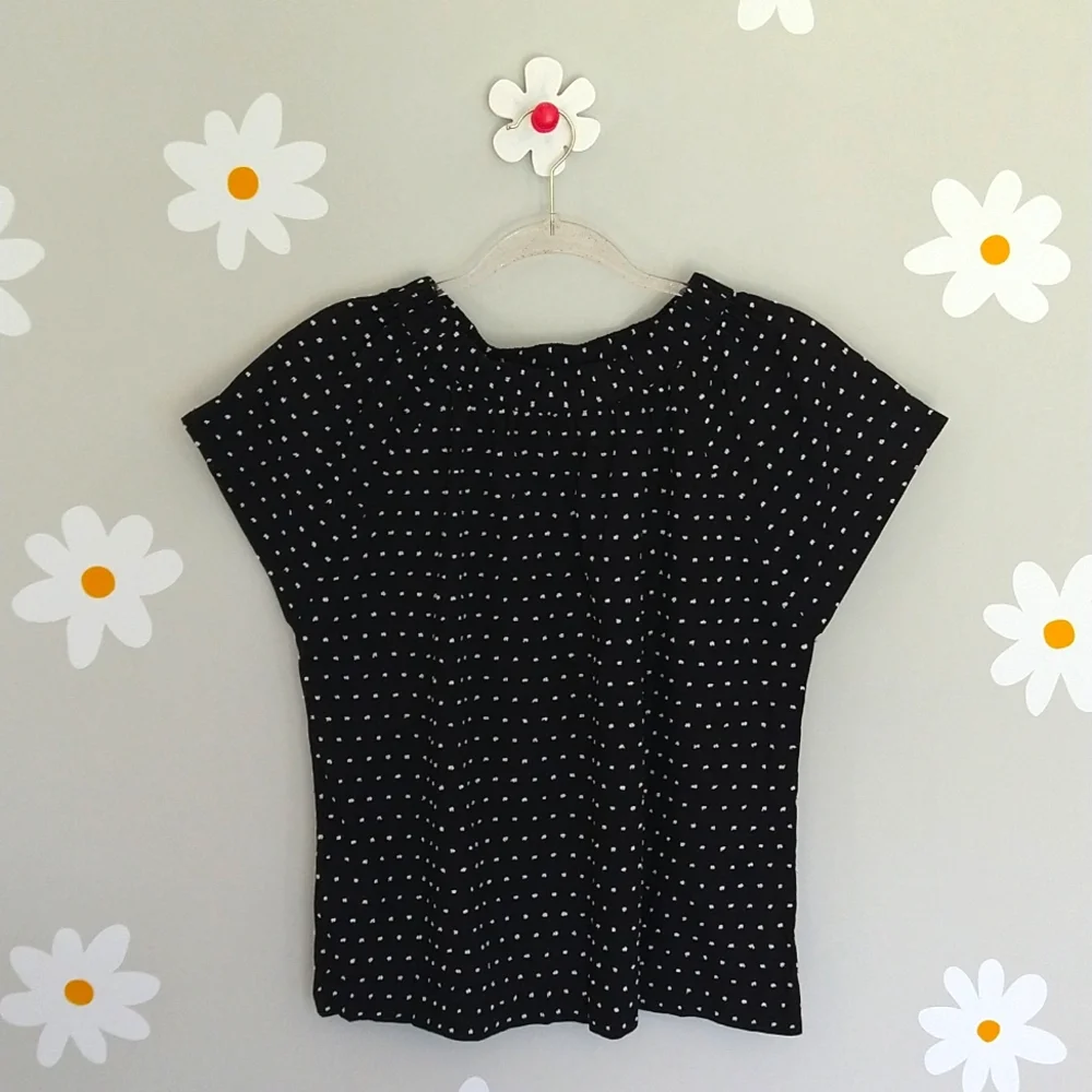 kate spade Black Polka Dot Blouse